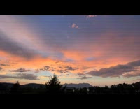 Time lapse view of sky at sunset