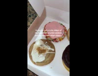 Woman filming cookies dad farting in background 