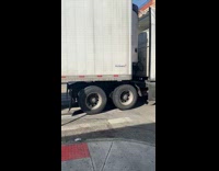 Truck squeaks on truck parked on street