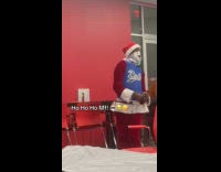 Guy dressed as Friday After Next Santa