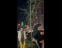 Women dances on top of the bus