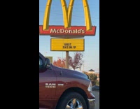 Mcdonalds sign says great deals on pp 