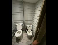 Two toilet seats next to each other