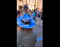 Man brushes teeth while on the marathon Part 2