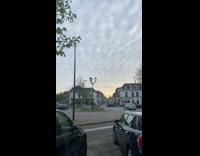 Weird clouds formation in the sky at sundown