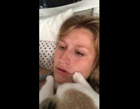 BitchMP - cat licks off girls eyelash