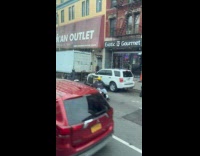 Collab WINY - Man on bike pull man on cart