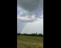 Guy on jeep show sunshine and rainbow