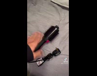 Collab Bitch MP - Guy tries out hair iron brush black obey sweater Spanish