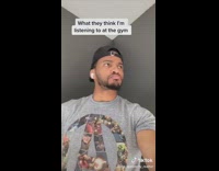 Guy listens to mulan song at gym 