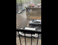 Collab winy - Street slowly gets covered in flood with rain Part 2
