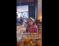 Girl forgets about younger sister says shit 