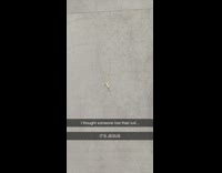 Small jesus necklace ornament looks like IUD on floor 