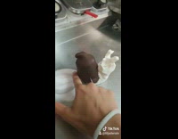 Snail ice cream cone destroy