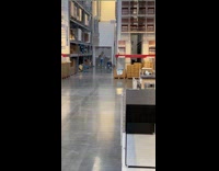 Two women weird tiktok dance inside the furniture warehouse
