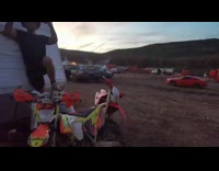 White cowboy hat guy thrown off ATV 