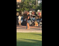Collab IITW - Couple tiktok dance at park at sundown