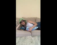 Woman and dog change positions to beat of song