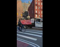 Guy plays saxophone with person wearing gorilla mask 