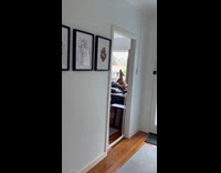 Dog howls when owner leaves the house