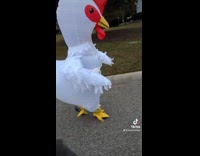 Collab Clip MPUGC - Woman wearing chicken suit farted 