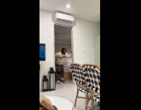 Man backflips and hits foot on poolside