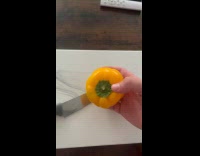 Submitter shows smiley face inside bell pepper