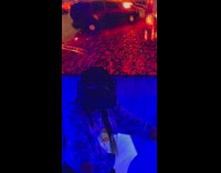 (3RD PARTY CONTENT) Woman playing VR lets out frustration by cussing with anger