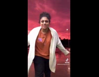 Collab BitchMP - Girl shows pink Oklahoma sky after story