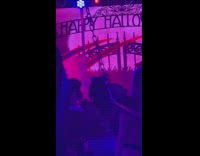 People celebrate halloween party at nightclub in NY 