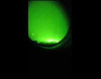 Rocket ship seen through night vision goggles Part 1
