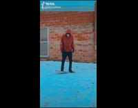 Guy attempts skateboard trick on snow fail 