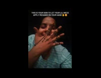 Collab BitchIG2 - Kid puts mehandi on aunts hand 