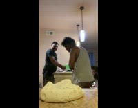 Collab ClipsIG - Man Fails to Knead Hot Dough and Runs