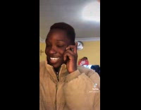 Guy on phone calls person big head 