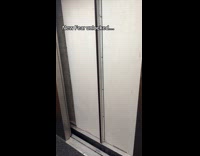 Man gets stuck inside elevator