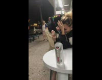 Collab Clips mpugc - Guy speed walking dog ice cream store