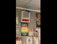 Students displays books all over the classroom