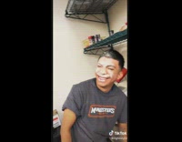 Guy puts face into his own cake 