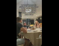 Brothers girlfriend have dinner with family the first time