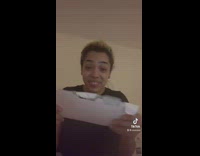 Woman shows how her mom gave her her opened mail