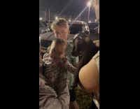 Baby laughing at baby goat bleating 