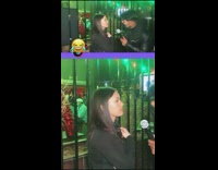 Guy interviews woman about kiss and sex 