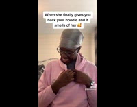 Guy smells hoodie throws it out window 