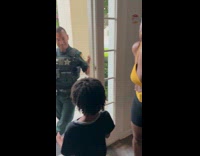 Kid reports his stolen money to police