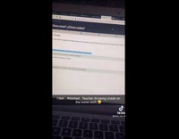 Guy tries to cheat on Spanish exam 