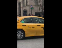 girl guy opposite street new york