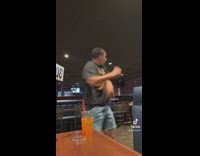 Guy scared of filter thinks person on him