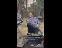 Guy on camping trip disappointed over marshmallows  