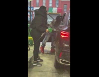 BitchMP - couple at gas pump station